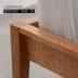 Ba loại gỗ thô, giường đôi khuếch tán, giường gỗ nguyên chất nguyên chất Bắc Âu, gỗ sồi trắng, gỗ anh đào, Nhật Bản tối giản hiện đại - Giường Giường