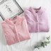 Đồ ngủ nam và nữ mùa thu và mùa đông áo sơ mi dài tay một mảnh flannel sinh viên dày ấm san hô lông cừu những người yêu thích dịch vụ nhà đồ mặc nhà Pyjama