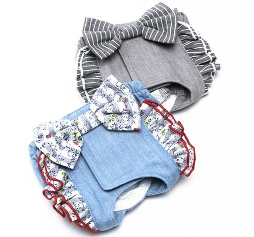 Chicojia Разнообразие Bacin Cat Teddy Dog Физиологические брюки Треугольные анти -харассирующие физиологические брюки эстральные штаны