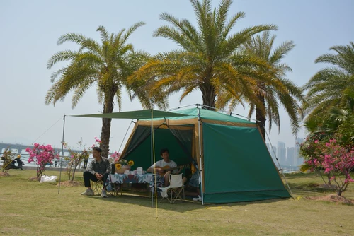 Уличная автоматическая палатка, средство от комаров для кемпинга, пляжный навес для рыбалки, полностью автоматический, увеличенная толщина, защита от солнца