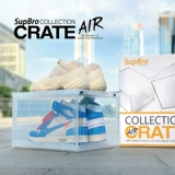 [Официальная подлинная] Supbro Transparent обувная коробка AJ для обувной коробки пластиковая обувь коробка для хранения сети красная обувь Стенка