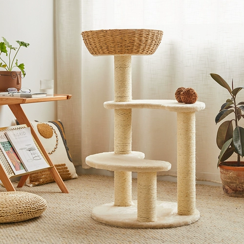 Юньцзянский ходящий кошка поднимается кошка Западное кошачье дерево интегрированное большие солитоны кошачьего дома мито кошка кошка кошка продукты кошка полка