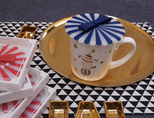 Японская расширенная трехмерная силикагелевая кофейная герметическая крышка для стакана с бантиком, изысканный стиль
