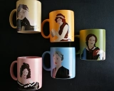 Sisifer Книжный магазин писатель чашки литература чашка Mark Cup Jane Austen Bronte Leaf Chimima Ruby