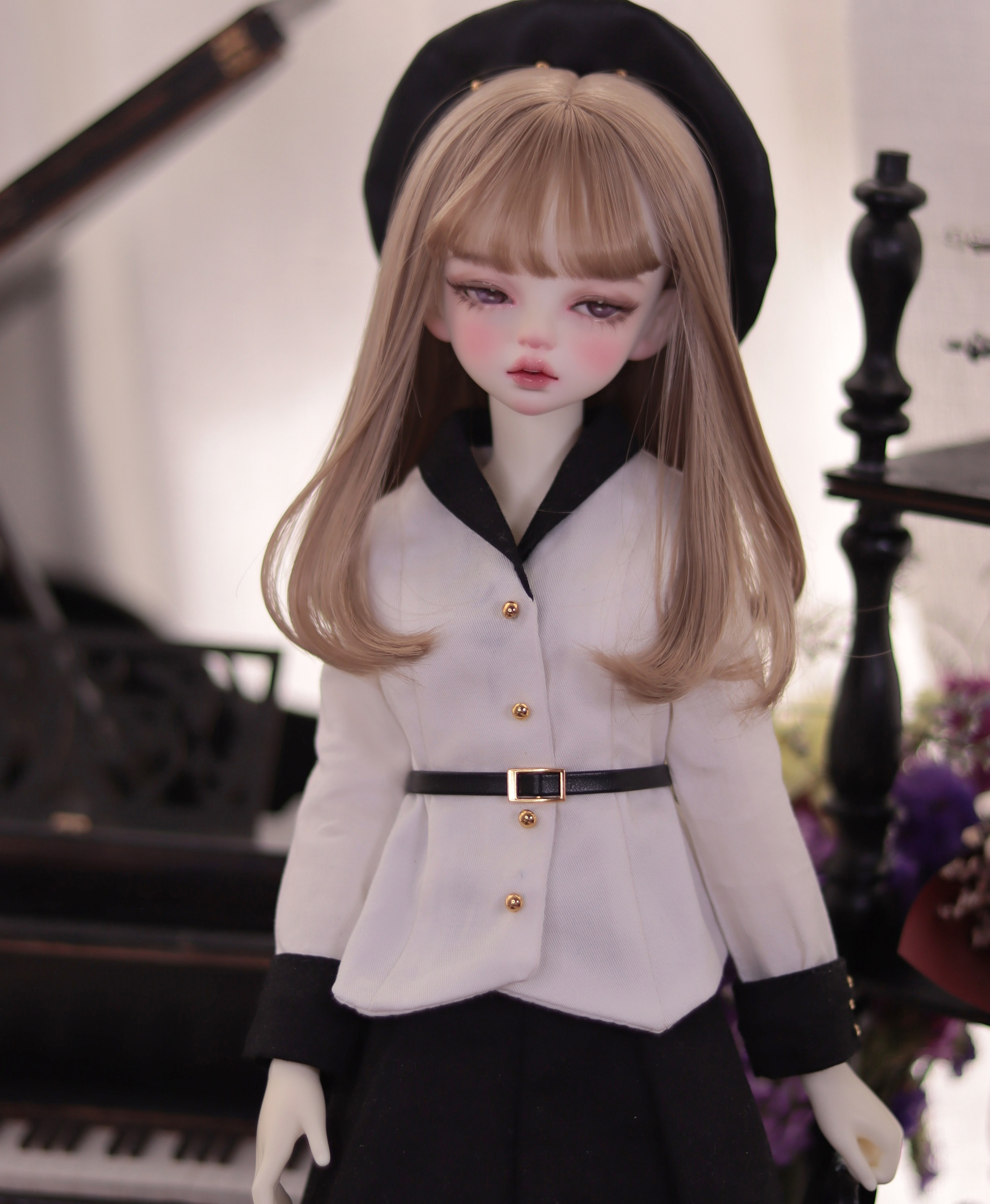 娃衣】 bjd Doll sd 1/6 /4/ 1/3 Girl 香风西装Casual Set Skirt 秋冬