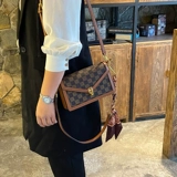 Сумка через плечо, небольшая цепь, из натуральной кожи, коллекция 2022, в корейском стиле, городской стиль, изысканный стиль