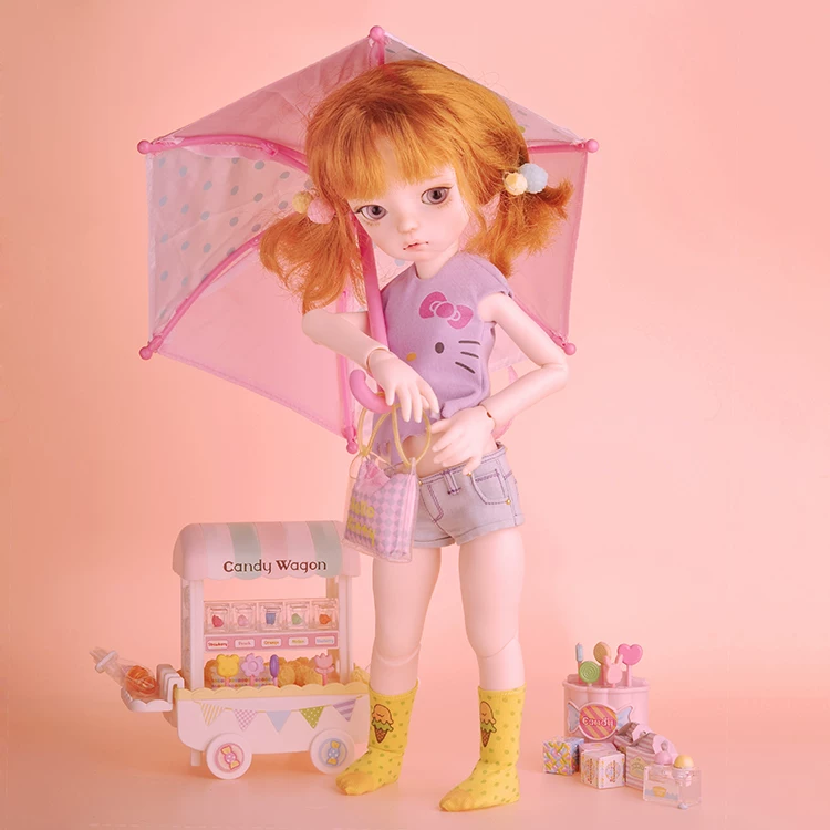 6 точек BJD YOSD RL IMDA 3.0 KT Ice Cream джинсовые шорты сет [Dollypie]