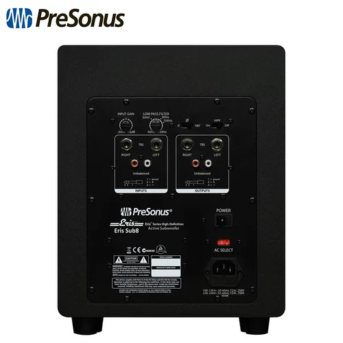 Presonus ERIS Sub8 указывает на ультра -ловучный орудийный домашний театр компьютерный аудио профессиональный мониторинг динамик