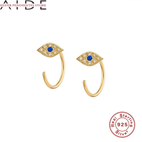 2024 Новые серьги с стерлингом серебряным синим французским хлебом