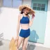 Xiaojin 2019 thời trang áo tắm mới nữ cảm giác Slim bikini nhỏ phẳng váy áo tắm ba mảnh - Bikinis