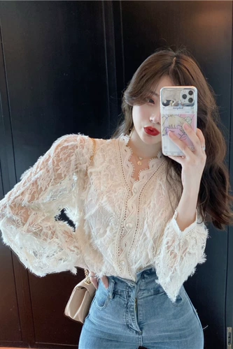 Милый базовый приятный телу весенний лонгслив, рубашка, V-образный вырез, 2020, оверсайз, свободный крой