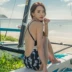 Hàn Quốc 2017 mới gợi cảm backless ren spa Xiêm bảo thủ che bụng áo tắm nữ mỏng - Bộ đồ bơi One Piece áo tắm nữ liền thân Bộ đồ bơi One Piece