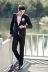Bộ đồ vest đen trắng chụp ảnh phù hợp với bữa tiệc được tổ chức bởi buổi lễ biểu diễn trình diễn trang phục Slim suit phù hợp với phù rể - Suit phù hợp áo thun nam Suit phù hợp