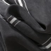 Sương mù đồng-silica sợi-nhuộm sọc vòng cổ tie ngắn tay T-shirt + đàn hồi cao eo chín-point wide-leg quần phù hợp với nữ Bộ đồ