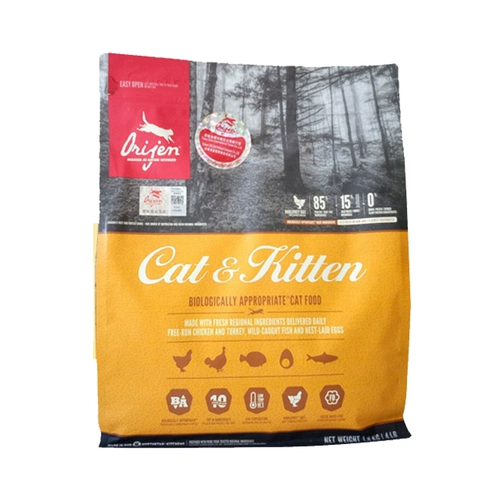 Канада Orijen желает куриной кошки естественным образом без зерна шесть видов рыбы, чтобы стать котенком основной пищей 1,8 кг бесплатно доставки