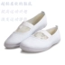 Đôi sao trắng net giày giày khiêu vũ đích thực canvas trắng giày thực hành giày giày quần vợt phòng tập thể dục giày 28-40 yards Plimsolls
