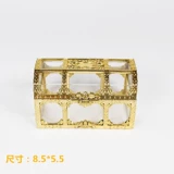 Торт на день рождения творческий золотой коробок свинг выпечка