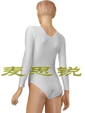 одежда для балета 长袖连体芭蕾舞服 圆领体操健美操服 瑜伽健身服