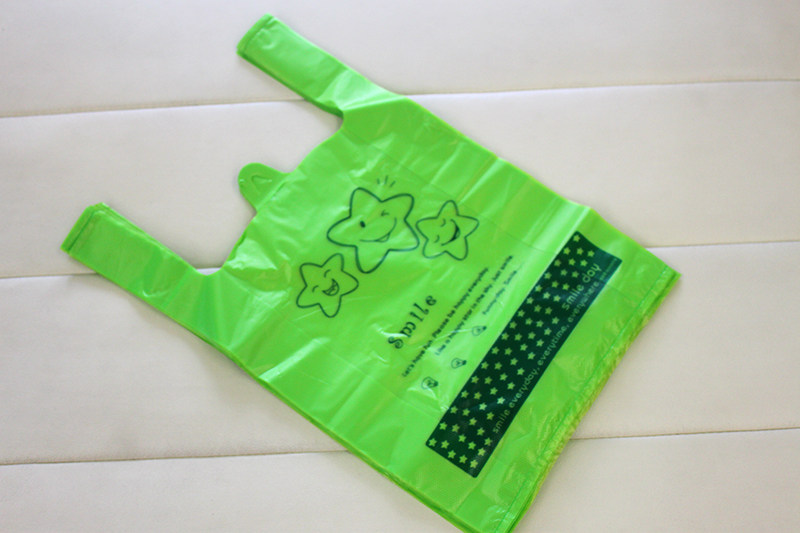 供应 小熊出口马夹袋 超市背心袋 塑料袋