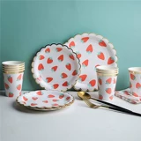 Xiaohongshu одноразовый дикий пикник поставляет посуду для вечеринки фруктовые пластинки