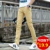Mùa hè mới quần âu nam Hàn Quốc phiên bản của tự trồng chín quần mùa hè sinh viên quần nam quần mỏng nam quần nam quần jean nam Crop Jeans