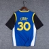 Curry lỏng cỡ lớn đào tạo tay ngắn nam Owen nửa tay thể thao nhanh khô lưới thoáng khí bóng rổ áo thun giả hai mảnh - Áo phông thể thao