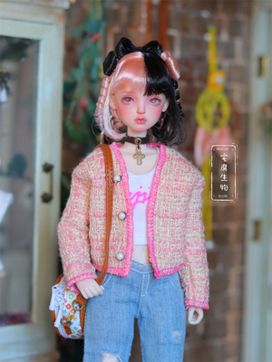 taobao agent Fan Ge small incense short jacket+vest 1/6bjd specific OB27 Xinyi Pullip Jennifa clothing