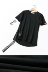 Nam cotton ngắn tay T-Shirt Hàn Quốc phiên bản của các vành đai lỏng vải nam giới và phụ nữ những người yêu thích giản dị đáy áo sơ mi W8C433 áo unisex form rộng Áo khoác đôi