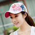 Ngoài trời leo núi du lịch mũ bóng chày mùa hè ngoài trời thêu cap sport bướm thêu sunhat nón lưỡi trai nữ Mũ thể thao