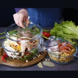 Finex Microwave Doven Special Double -Hear Poulse Tension Glass Soup Soup Soup Soup Mow