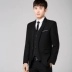 Phù hợp với phù hợp với nam giới ba mảnh phù hợp với kinh doanh chuyên nghiệp phù hợp với nhỏ Hàn Quốc mỏng phù rể chú rể áo cưới Suit phù hợp