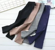 Độ co giãn cao, không bóng, hiệu suất cao, quần legging co giãn cho bé gái, quần trẻ em, quần dài mùa xuân và mùa thu, mềm mại - Quần