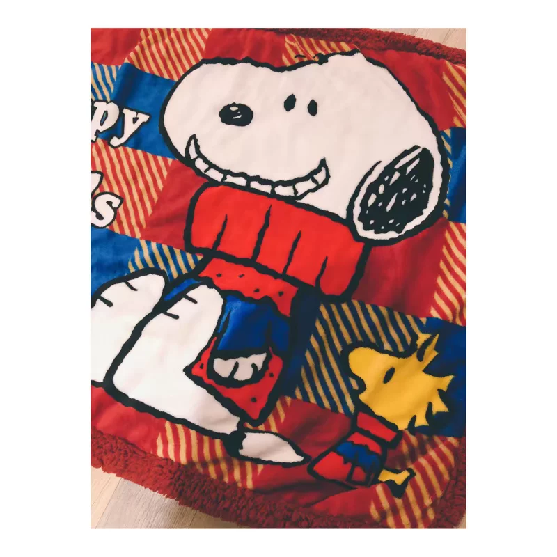 Snoopy, японское одеяло-дуайт, бархатное покрытие, (Physicals)