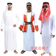 Halloween cosplay trang phục biểu diễn Trung Đông đạo cụ Quần áo Ả Rập Hoàng tử Dubai Quần áo chăn cừu Ả Rập Xê Út