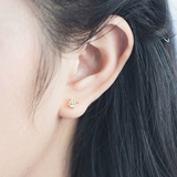 Удачи приходит как многообещающая | идеально подходит для достижения | Сатурн окружает серебряные серьги с серебряным