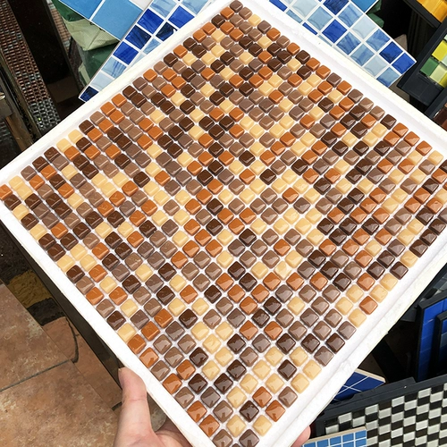 Стеклянная мозаика, водонепроницаемая касса на стену, мелкие частицы