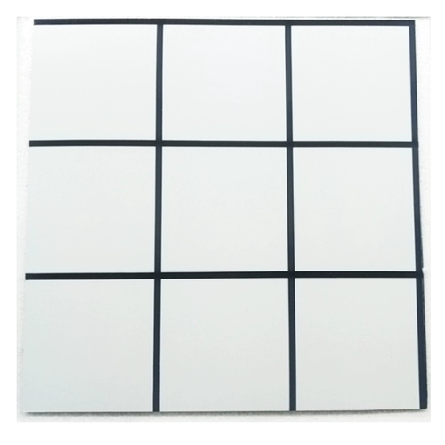 Белая алюминиевая панельная панельная мозаика наклейка на стенах -наклейка сама -адгезивная ванная водонепроницаем