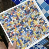 Стеклянная мозаика, водонепроницаемая касса на стену, мелкие частицы