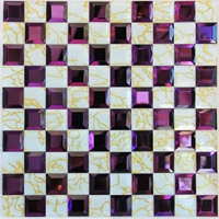 3*3 фиолетового зеркала+линия белого золота