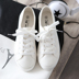 Mùa hè giày vải trắng nữ Hàn Quốc phiên bản của Harajuku hoang dã giày vải nghệ thuật giày trắng nữ giày phẳng giày sinh viên Plimsolls