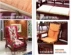 Đệm sofa gỗ rắn với lưng vải chống trượt xốp dày xốp đỏ ghế gỗ đệm tùy chỉnh đệm bao