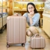 Vali nữ dễ thương phiên bản Hàn Quốc của vali xe đẩy nhỏ tươi 20 inch caster thời trang vali 24 hộp mật khẩu học sinh vali kéo vải Va li
