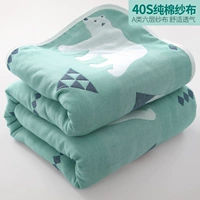 Летнее марлевое хлопковое полотенце, тонкое прохладное одеяло для сна, увеличенная толщина