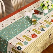 vải bông vải khăn trải bàn khăn trải bàn phim hoạt hình Nhật Bản nhỏ máy tính ở nhà tươi lớn hình chữ nhật bàn cà phê vải - Khăn trải bàn