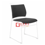 Председатель офисной конференции с Cushion Computer Chair White Soil Steel Steep Leanting Casting Casting Guest Caft Cail
