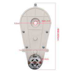 Запчасти для детского транспорта 童车6v12v550遥控玩具汽车驱动电机白色齿轮箱驱动马达牙箱配件
