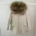 Chống mùa giải phóng mặt bằng Hàn Quốc Dongdaemun siêu lớn cổ áo lông thú xuống áo khoác nữ phần dài lỏng dày màu trắng vịt xuống triều khuyến mãi Xuống áo khoác