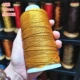 Золотой шелк большой рулон 15 акций 1,0 мм, один объем золотого шелка Большой рулон 15 акций 1,0 мм, один объем