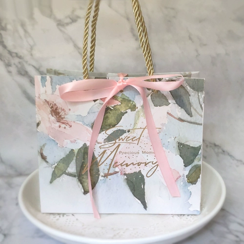 Свежий браслет, красная ретро льняная сумка