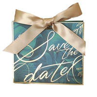 Легкая роскошная зеленая+светлая золотая лента